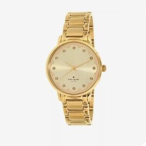 Kate Spade Scallop Gemstone Detail Gramercy Watch with box
